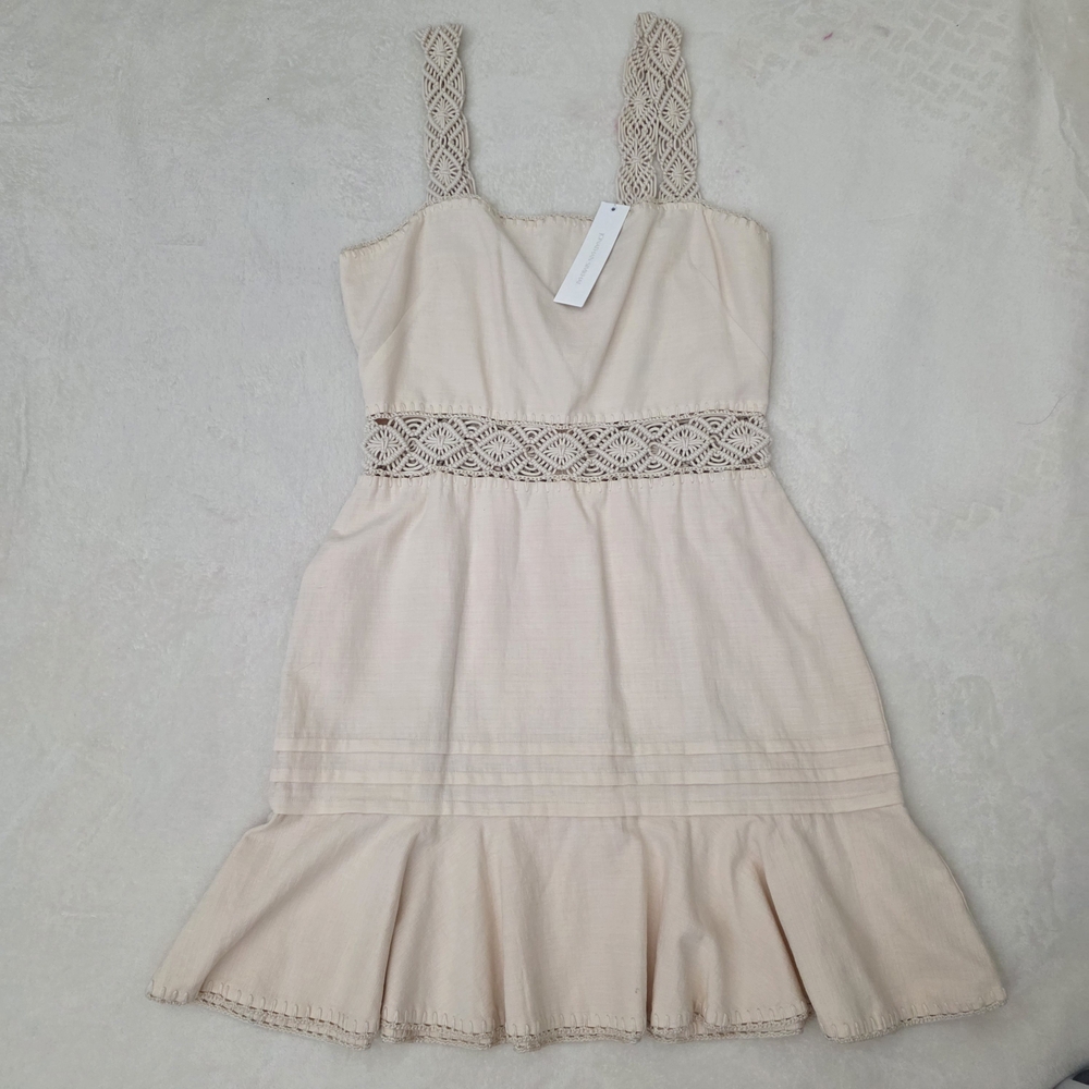 Jonathan Simkhai Beige Knit Detail Dress